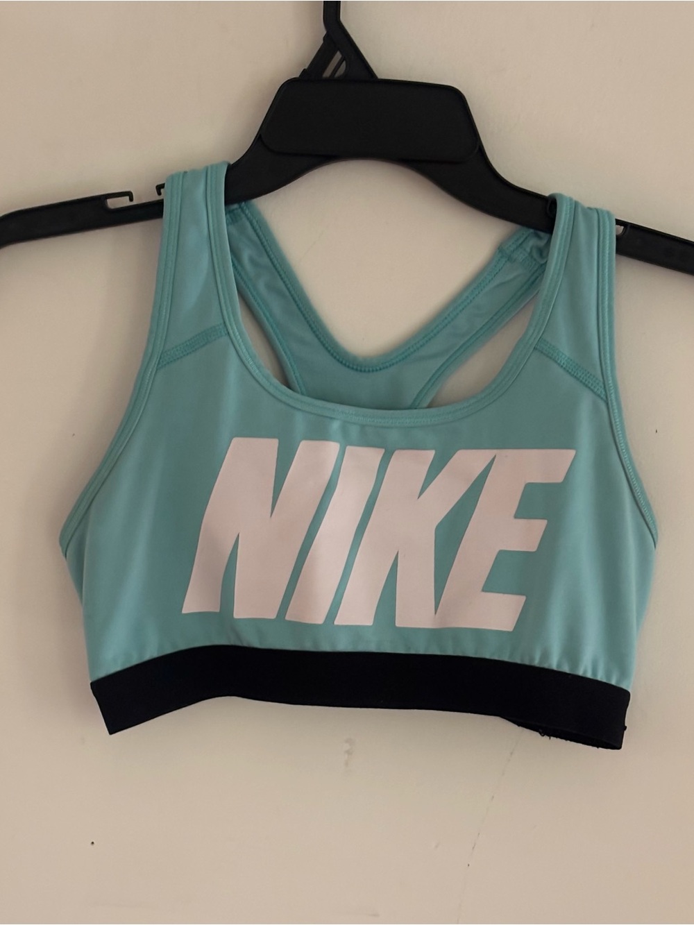 Nike Dri-FIT Aqua Blue Racerback Sports Bra Size Medium